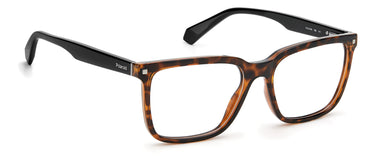 Premium Men Polaroid Eyeglasses: PLD D436 - Havana - SpecSMART Eye Clinic (Diagonal View)